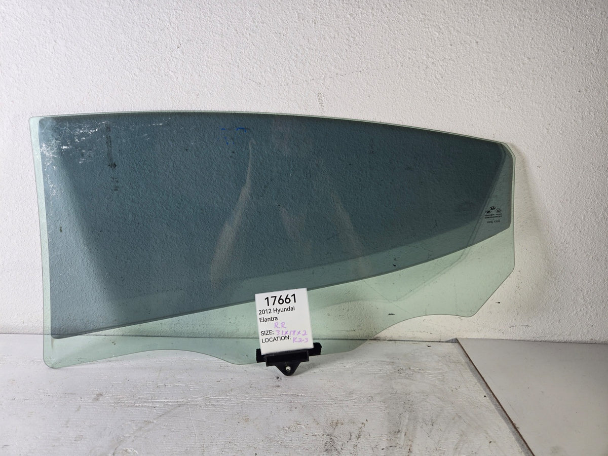 2011 2016 Hyundai Elantra Right Passenger Side Rear Door Window Solar Glass OEM