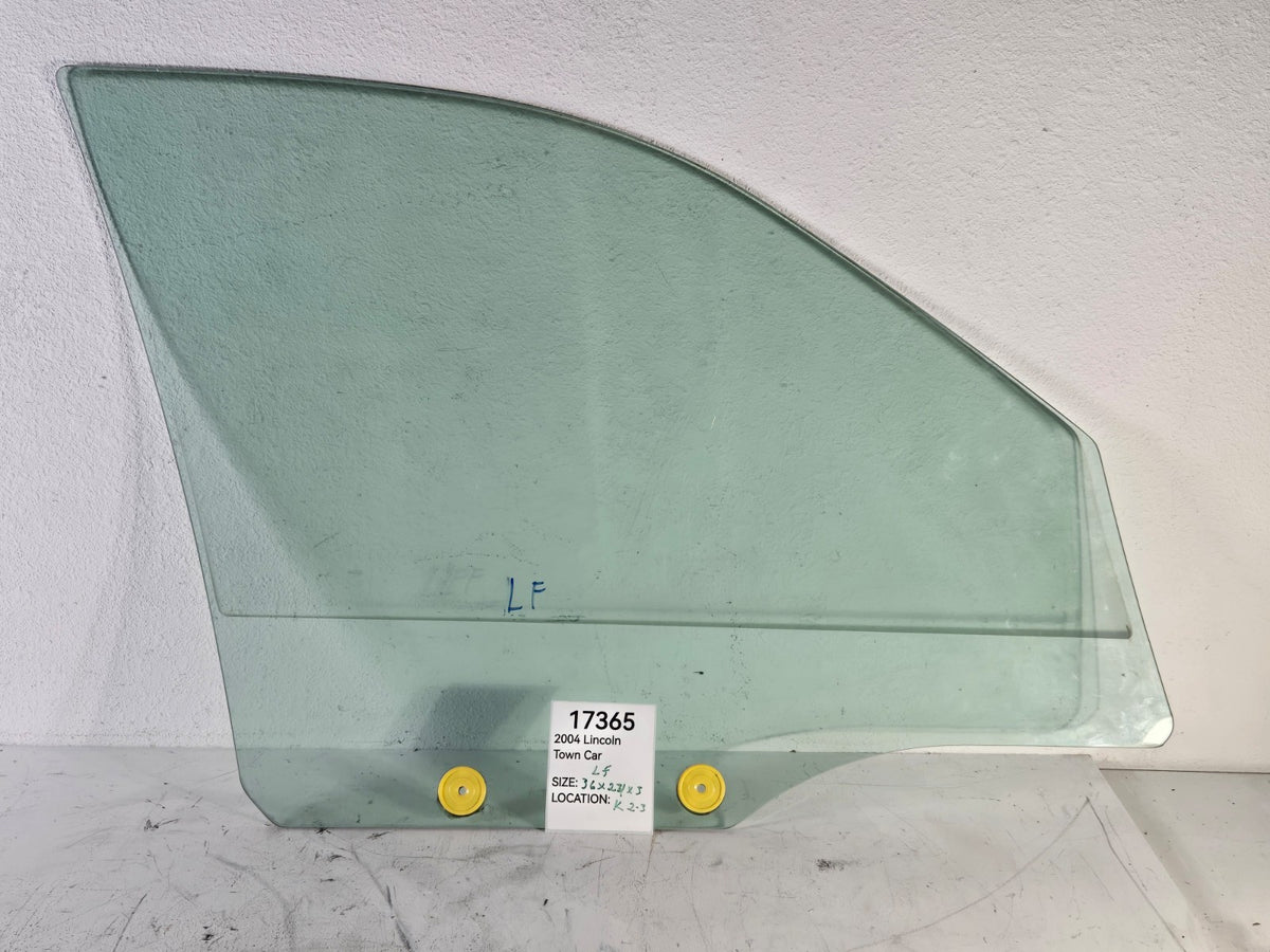 1999 2011 Lincoln Town Car Left Driver Side Front Door Window Glass OEM