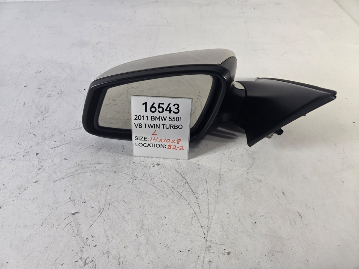 2010 2013 BMW 550i Left Front Door Power Side Rear View Mirror Auto Dim Heated