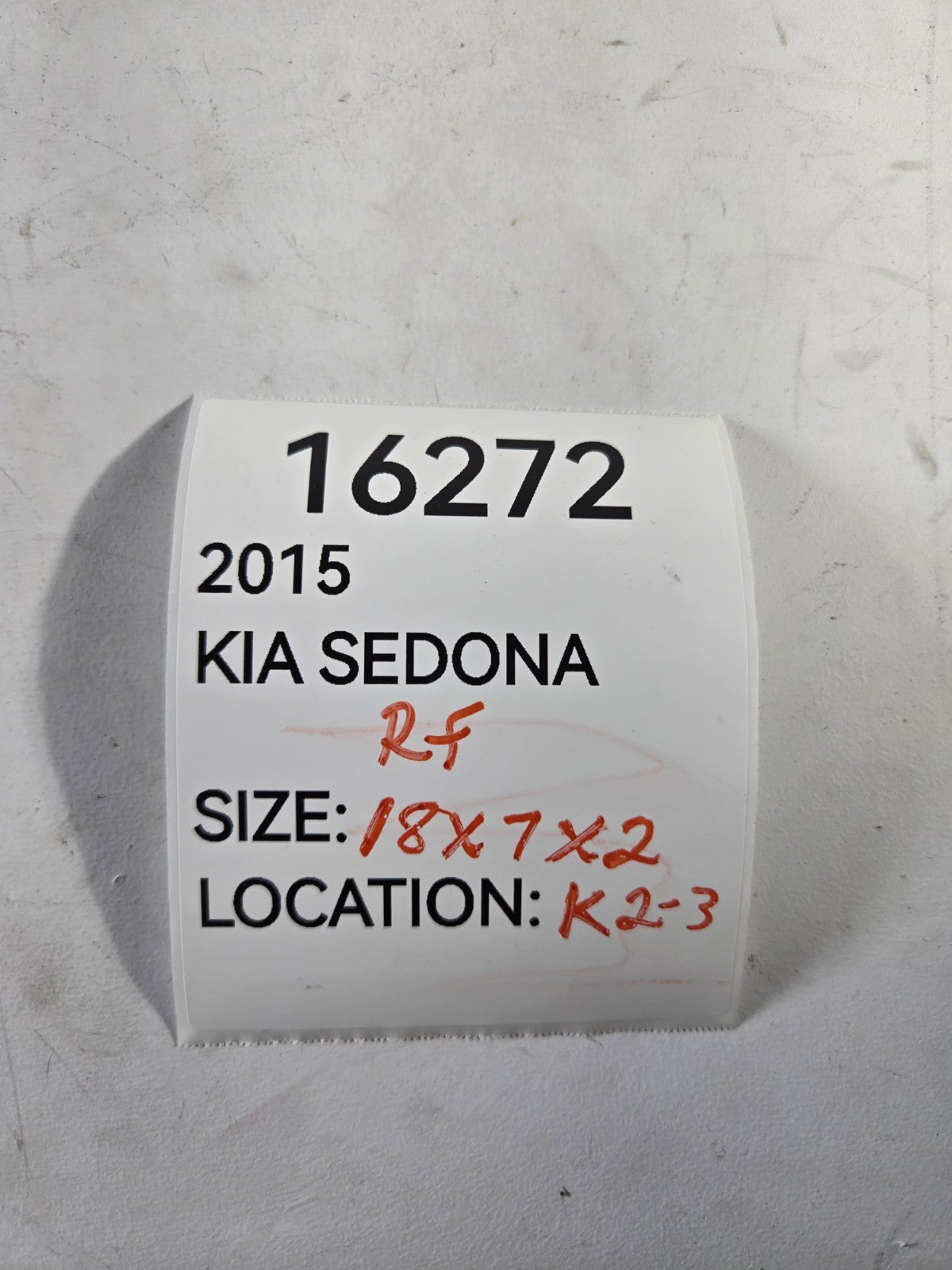 2015 2021 Kia Sedona Right Passenger Side Front Door Vent Quarter Glass OEM