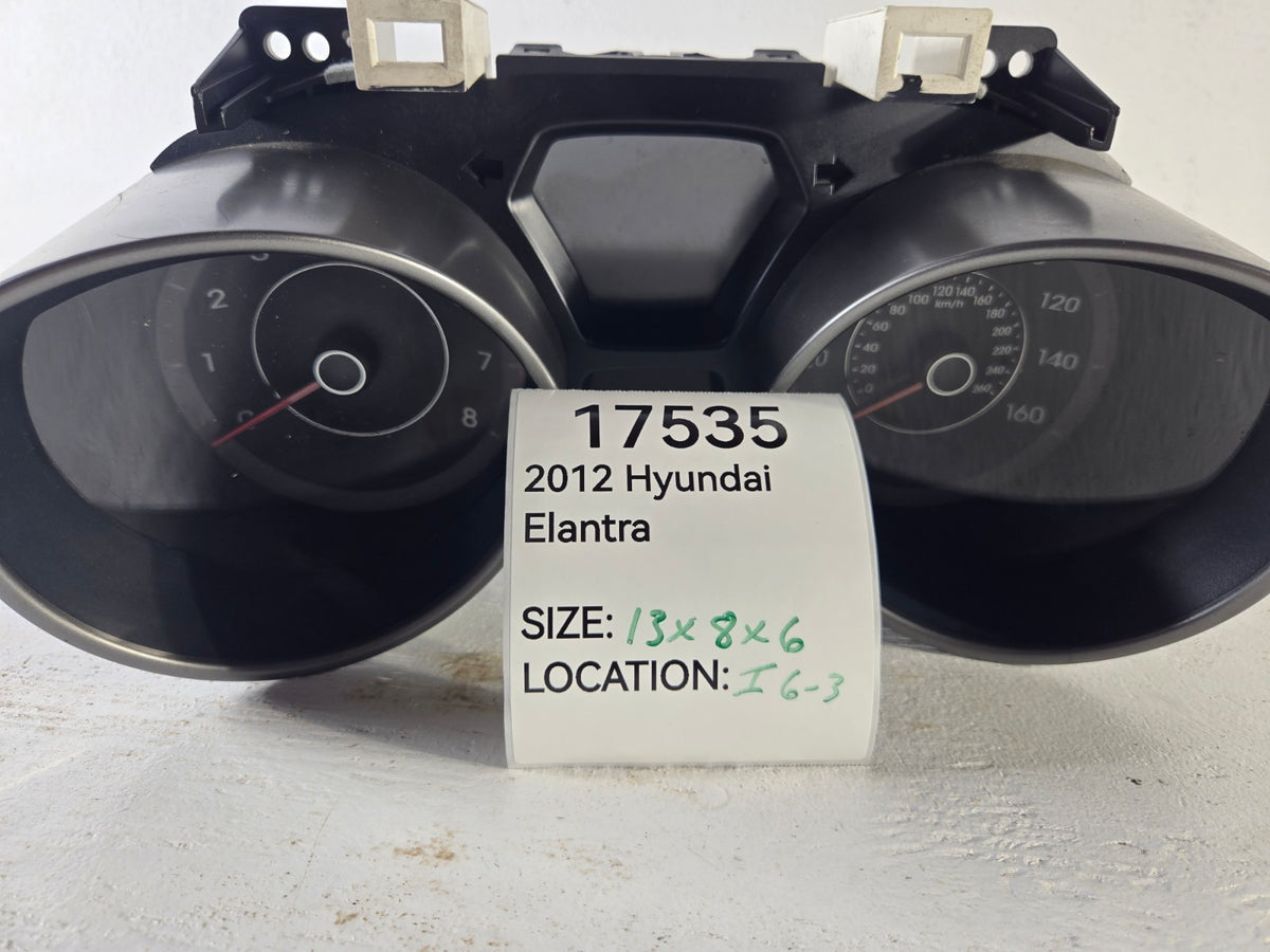 2011 2012 Hyundai Elantra Dash Instrument Speedometer Cluster OEM 940013Y120
