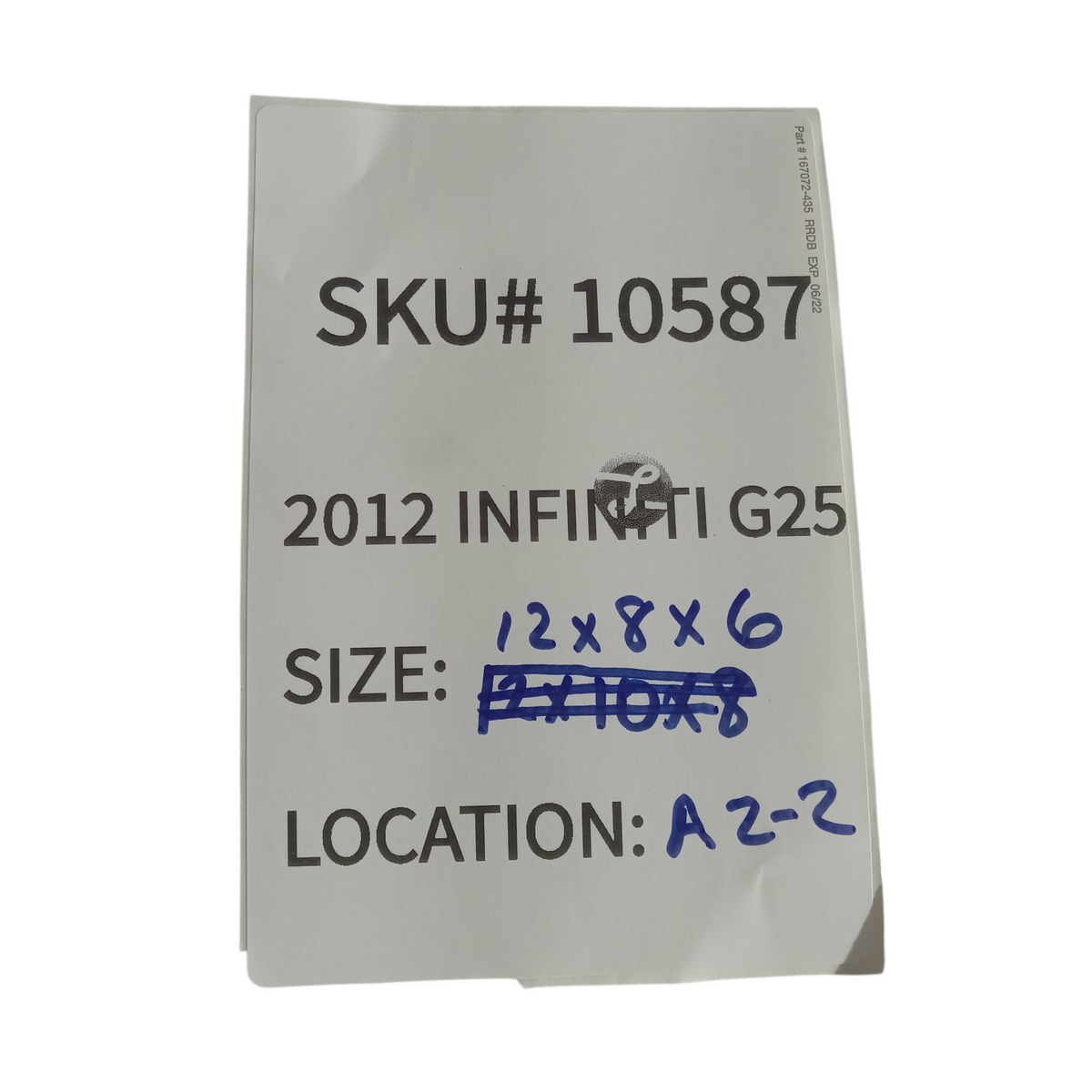 2011 2012 Infiniti G25  Fuel Pump Module Assembly OEM 10587