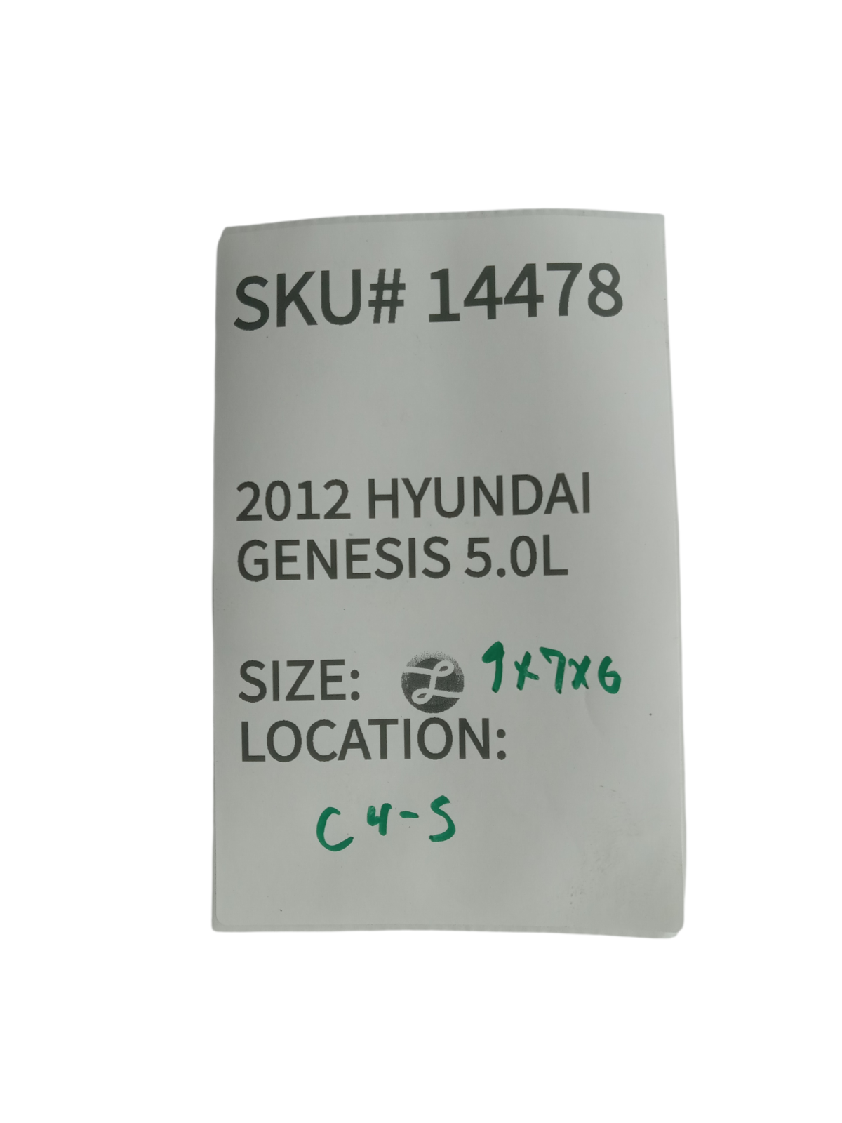 2012-2014 Hyundai Genesis Engine Throttle Body Control 35100-3F100 OEM 14478