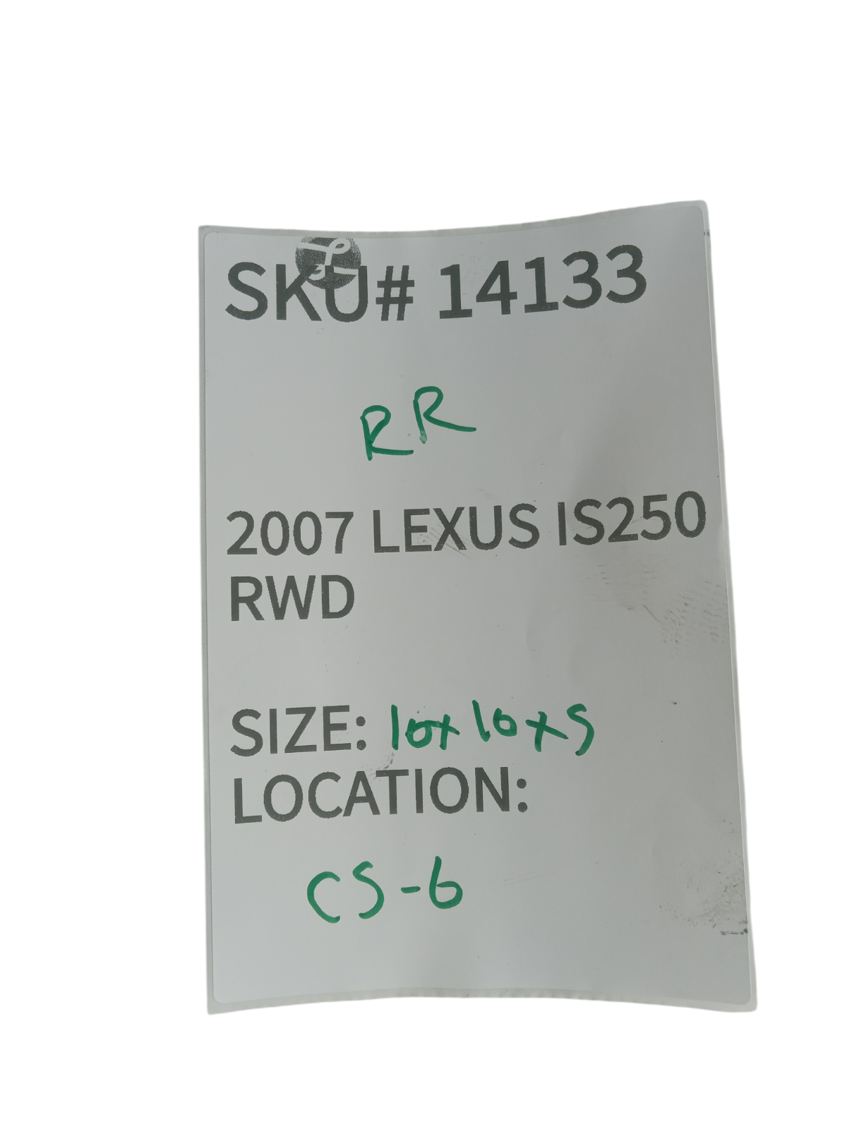 2007-2008 Lexus IS250 Rear Brake Caliper Assembly 47830-53050 OEM 14133