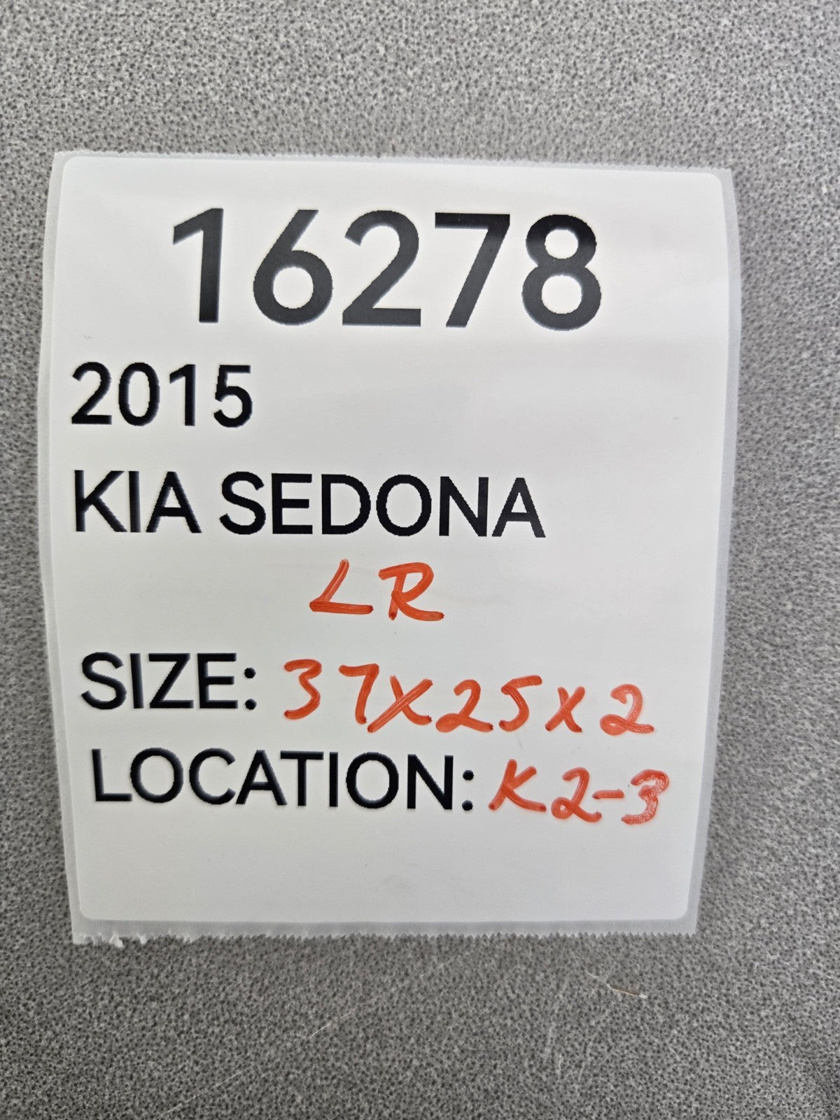2015 2021 Kia Sedona Left Driver Rear Sliding Door Window Glass W Privacy OEM