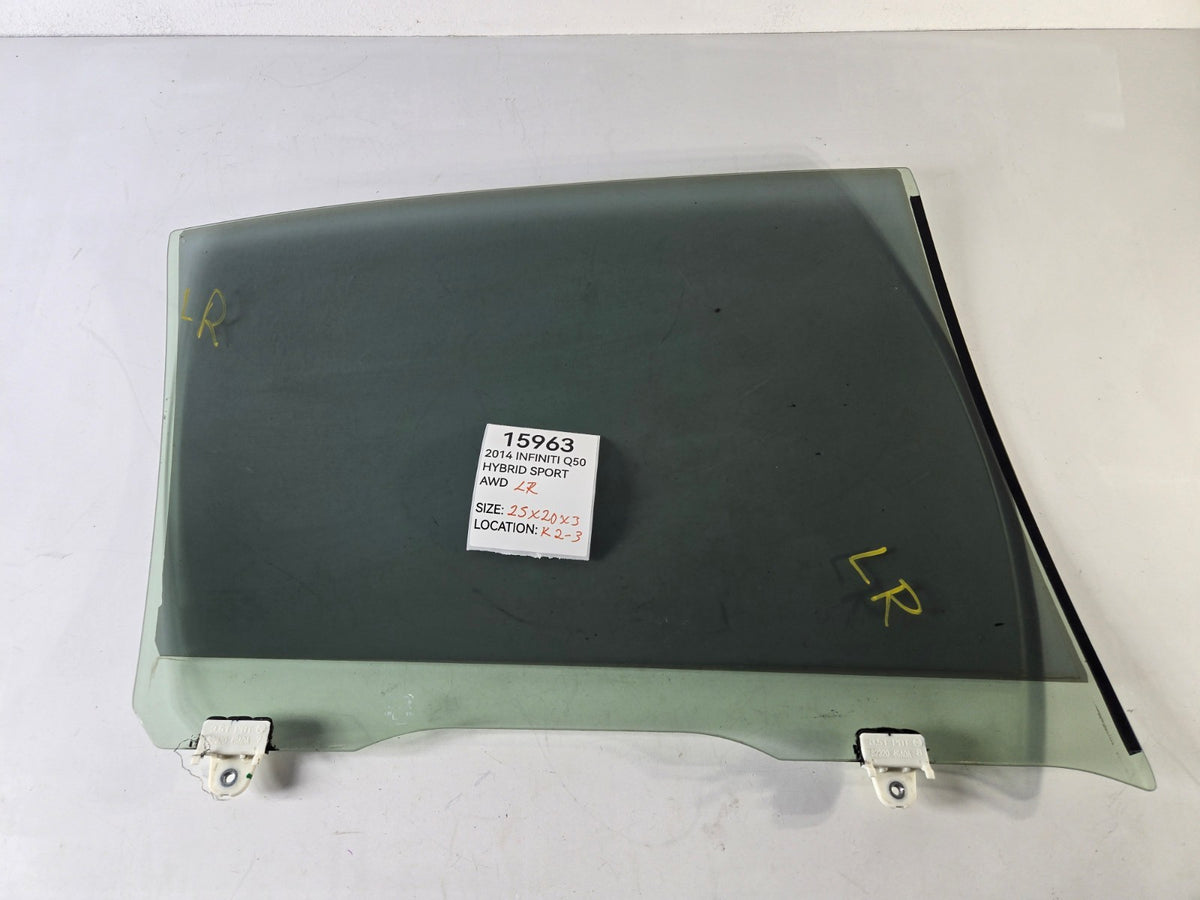 2014 2024 Infiniti Q Q50 Left Driver Side Rear Door Window Glass OEM 823014GA0A