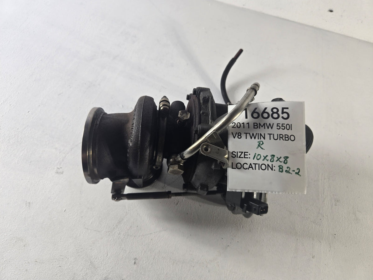 2010 2013 BMW 5 Series 550i N63 4.4L Turbocharger Turbo Charger Right Side OEM