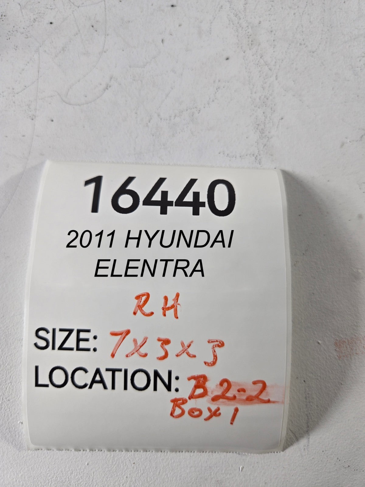 2011 2016 Hyundai Elantra Coupe Right Side Front Cowl Cover Panel OEM 861543Y000