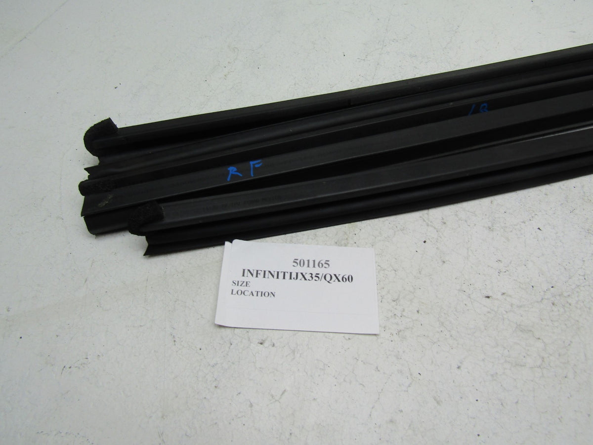 2013 2020 Infiniti Qx60 door glass window seal inner trim molding front rear set