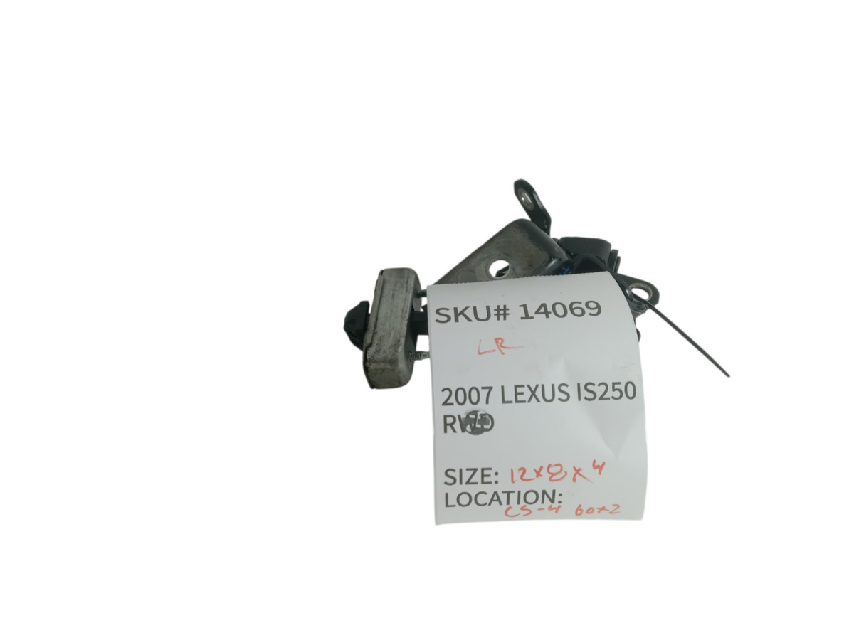 2007-2008 Lexus IS250 Left Rear Door Upper Lower Hinge Hinges Checker OEM 14069