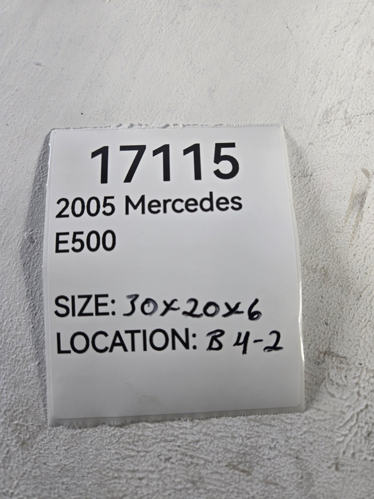 2003 2006 Mercedes Benz CLS500 E500 Radiator Core Assembly OEM 2115003102
