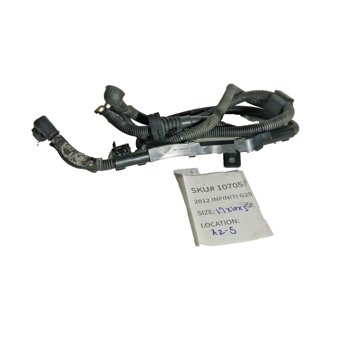 2011 2012 Infiniti G25 Convertible Battery/Starter Wiring OEM 10705