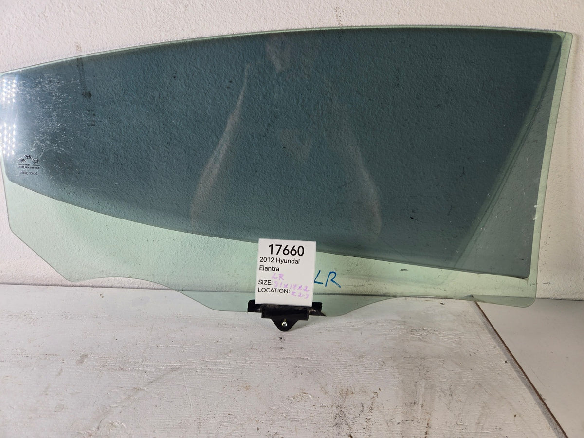 2011 2016 Hyundai Elantra Left Driver Side Rear Door Window Solar Glass OEM