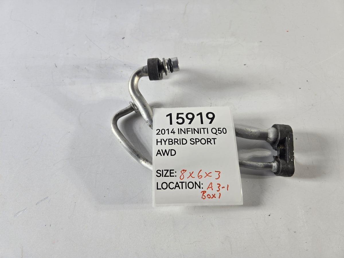 2014 2024 Infiniti Q Q50 Q60 AC Condenser To Tank Pipe Tube OEM 924464GB0A
