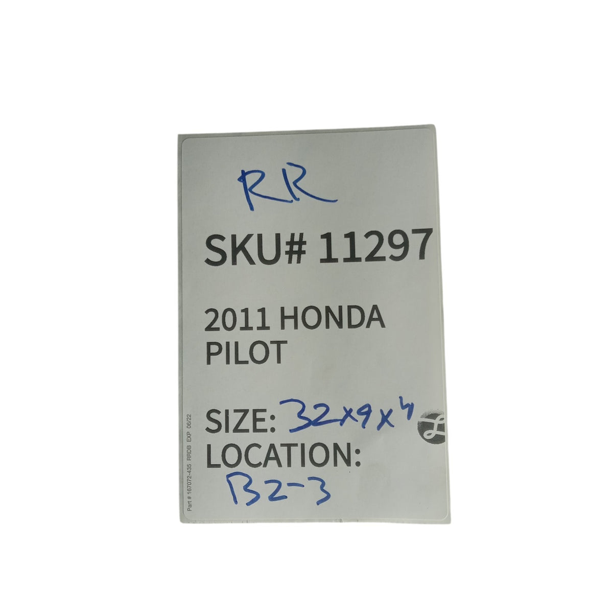 2009 2011 Honda Pilot Right Rear Door Sill Plate RH Side OEM 84211SZAA01ZC