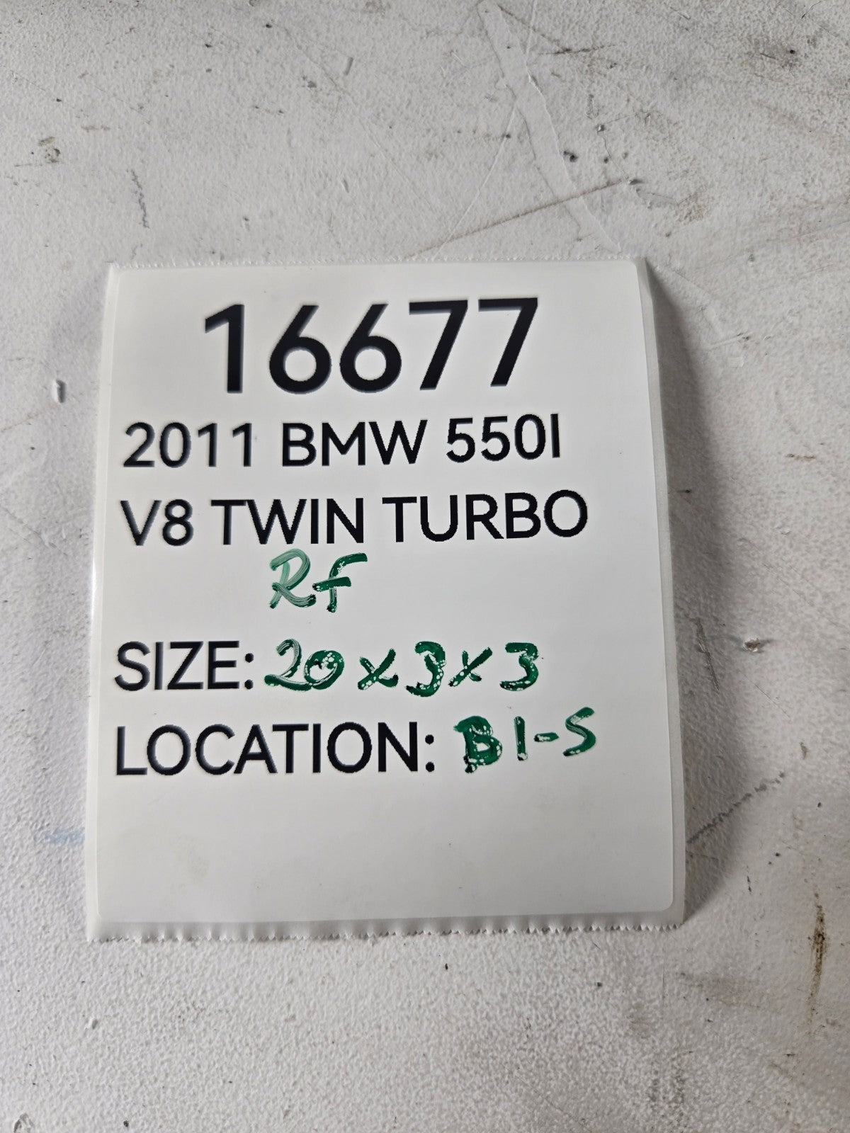 2010 2016 BMW 550i M5 Right Side Radiator Cross Brace Bracket OEM 51717268354