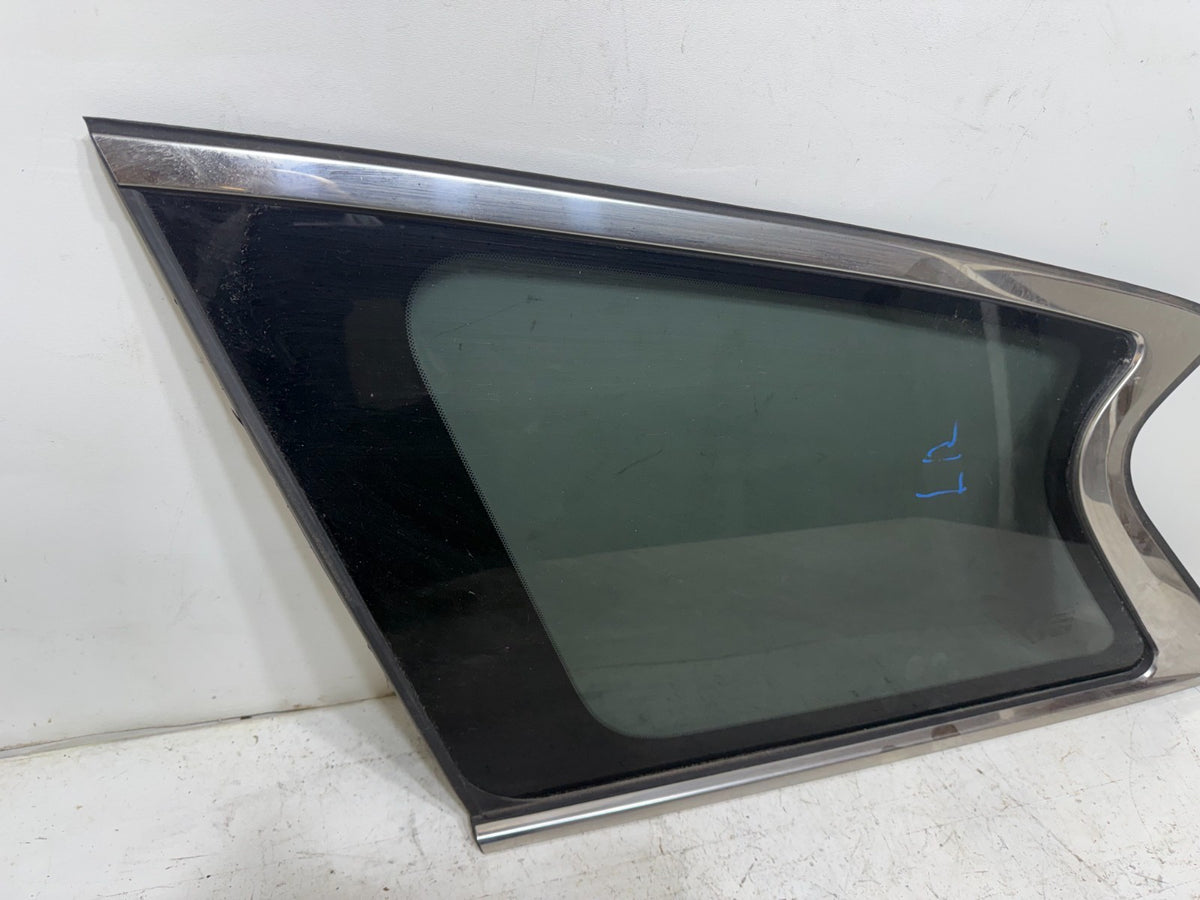 2013 Infiniti JX35 left driver side rear back quarter panel glass window OEM LR