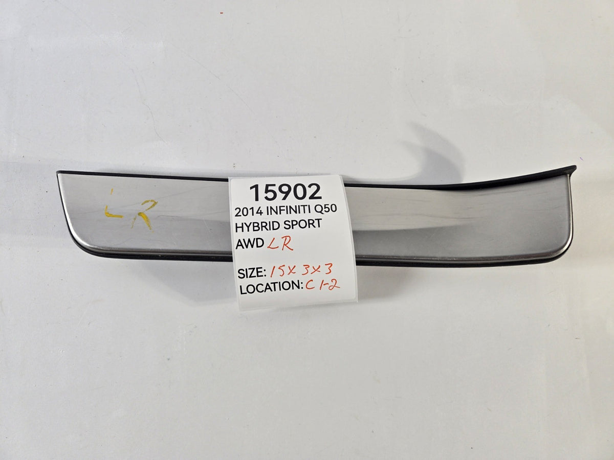 2014 2024 Infiniti Q Q50 Left Driver Side Rear Door Sill Scuff Plate Trim OEM