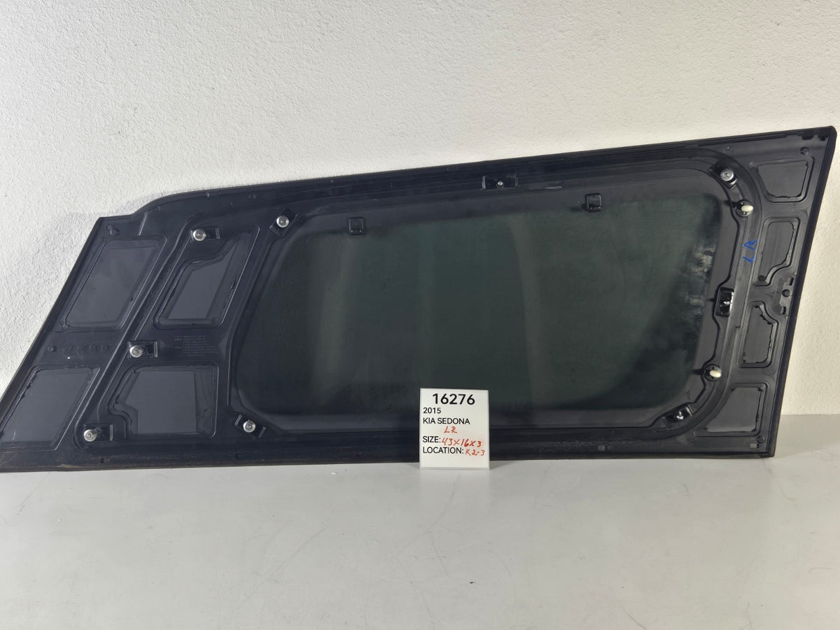 2015 2021 Kia Sedona Left Driver Side Rear Quarter Panel Glass OEM 87810A9520
