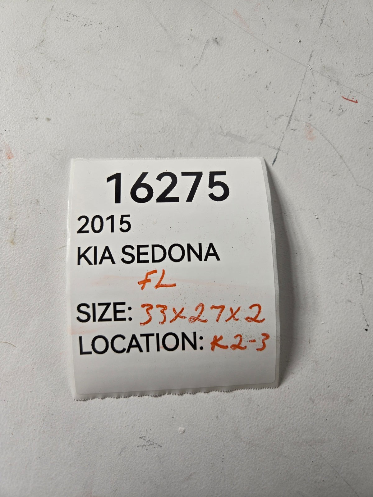 2015 2021 Kia Sedona Left Driver Side Front Door Window Glass OEM 82410A9010