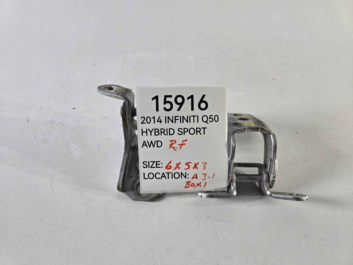 2014 2024 Infiniti Q50 QX50 Right Passenger Front Door Upper Lower Hinge Hinges