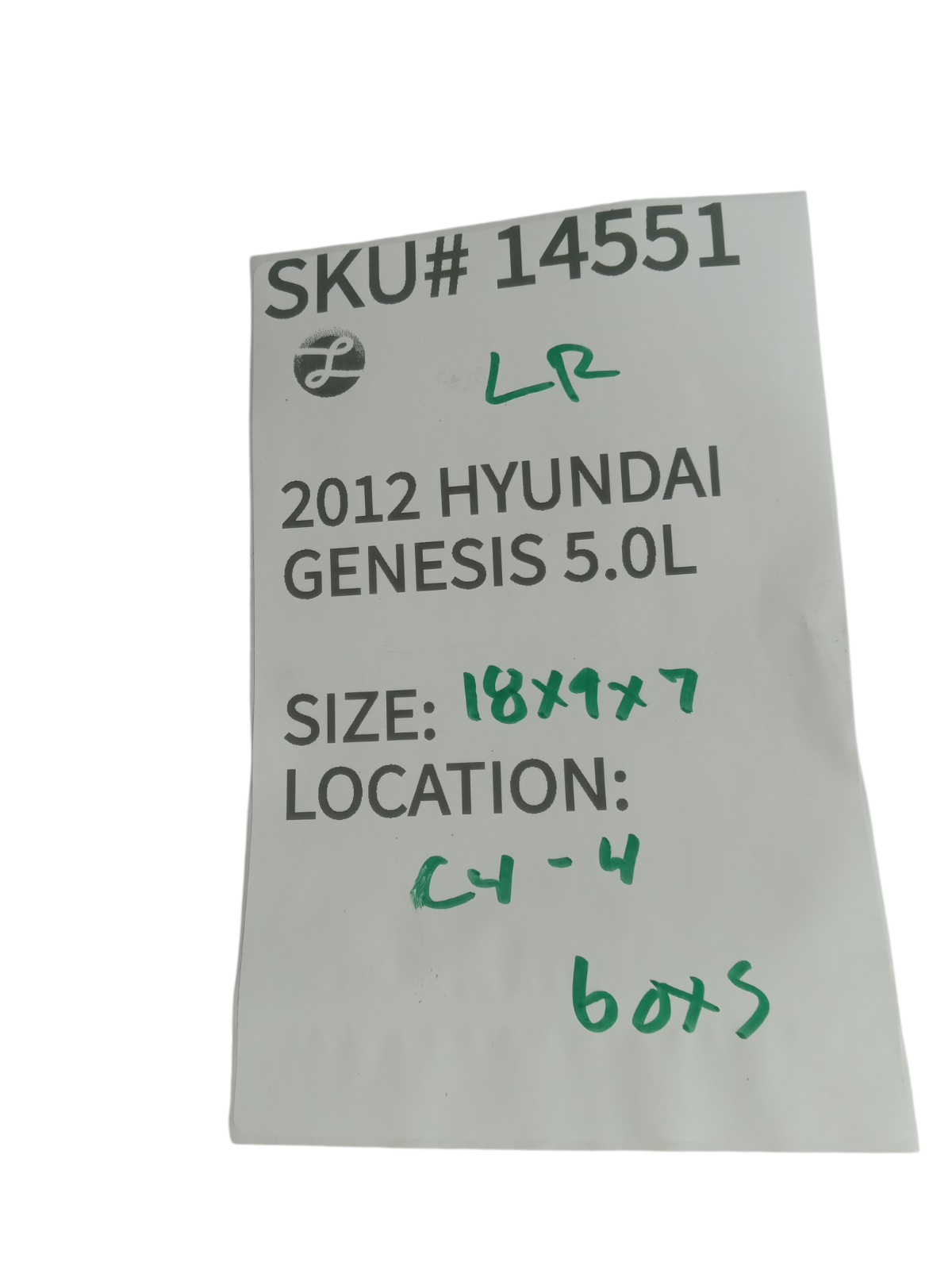2012-2014 Hyundai Genesis Left Rear Door Wiring Harness Driver Side OEM 14551