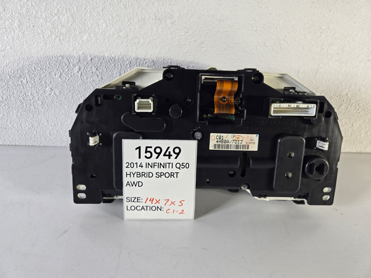 2014 2018 Infiniti Q Q50 Hybrid Dash Instrument Cluster Speedometer Gauge OEM