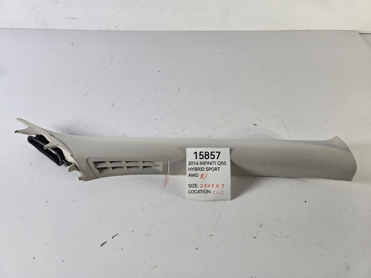 2014 2024 Infiniti Q50 Right Passenger Side Front Windshield A Pillar Trim OEM