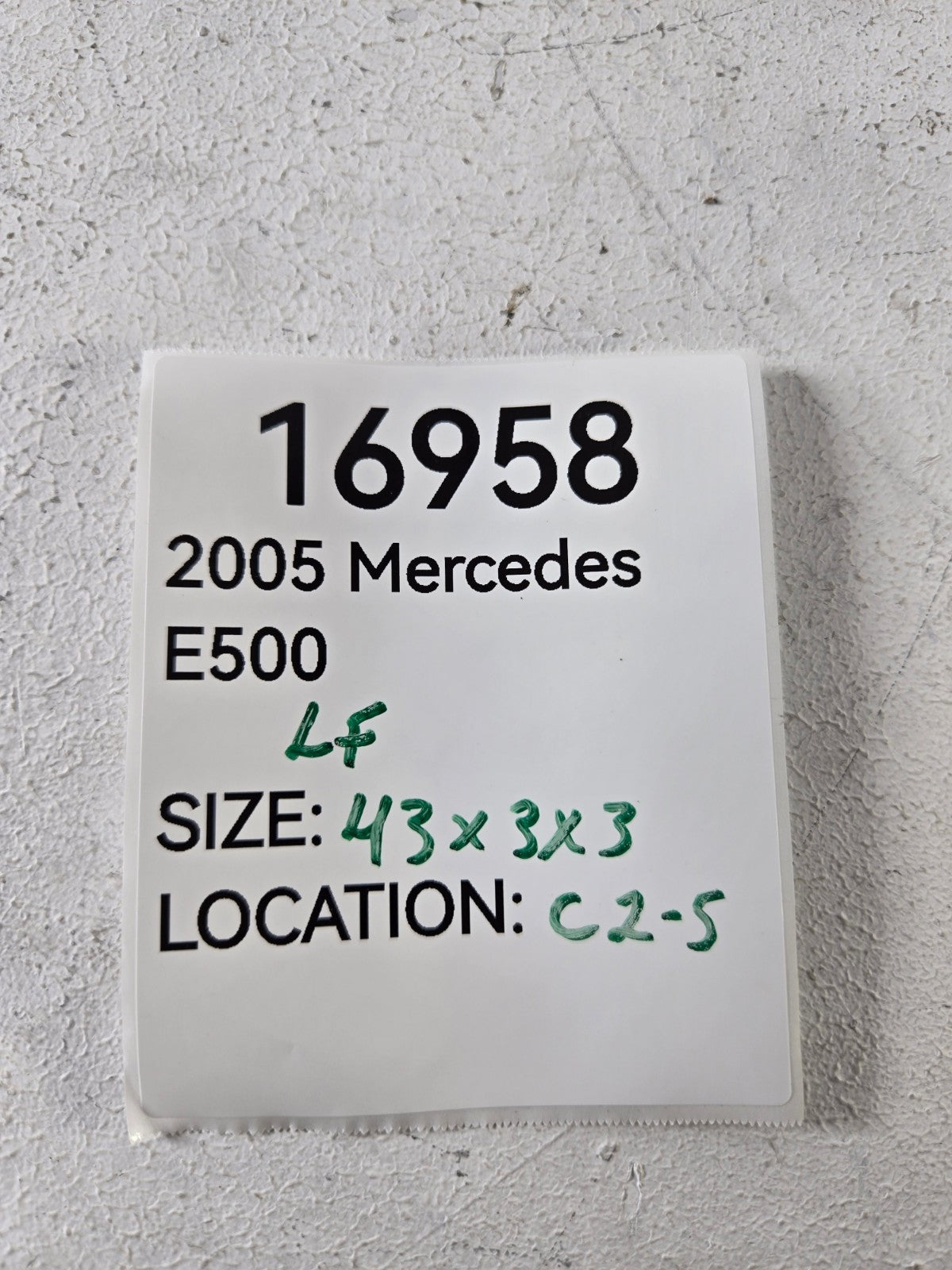 2003 2009 Mercedes Benz E320 E500 Left Driver Front Door Trim Lower Molding OEM