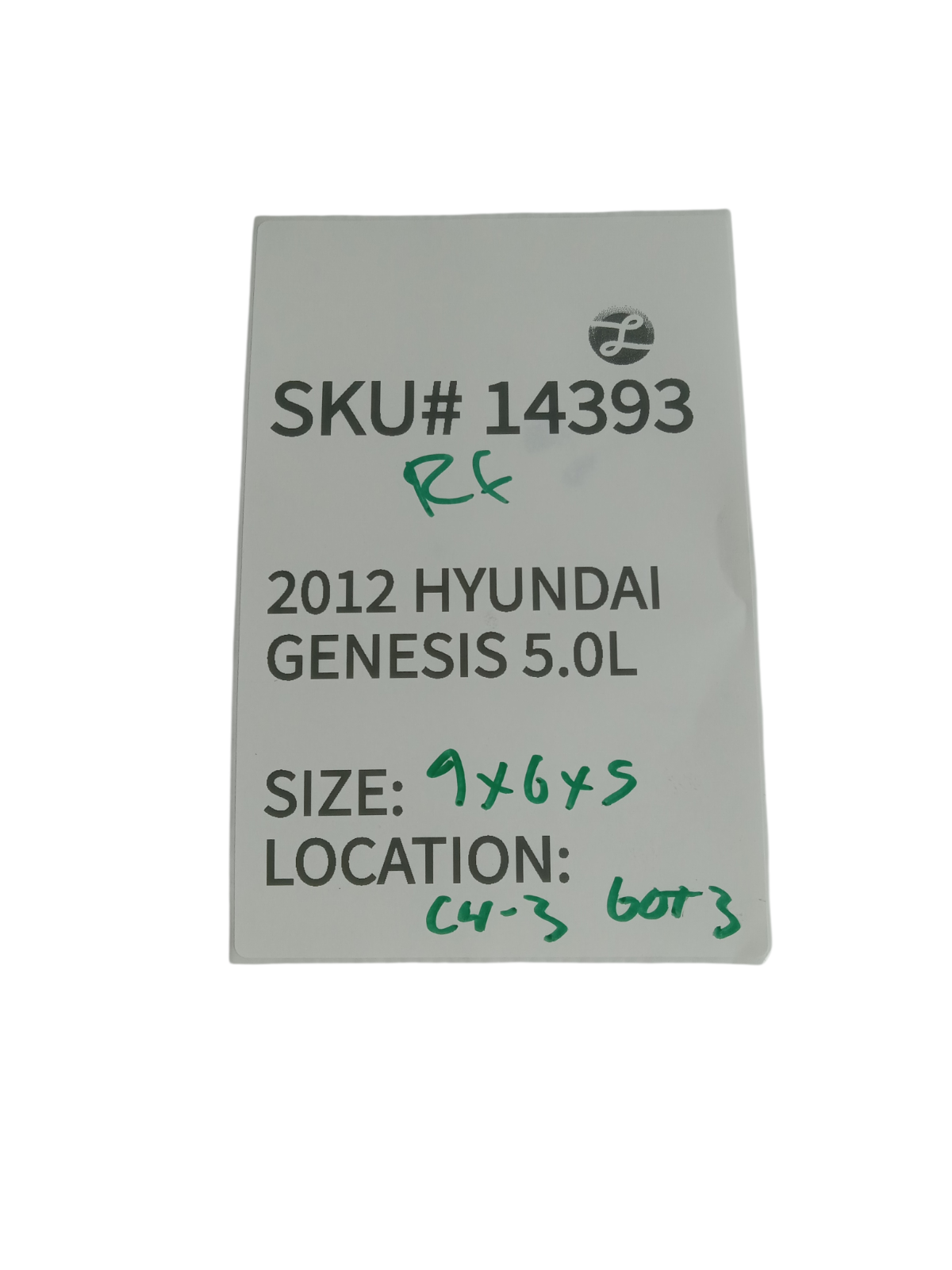 2012-2014 Hyundai Genesis Right Front Fuse Box Relay Junction Block OEM 14393