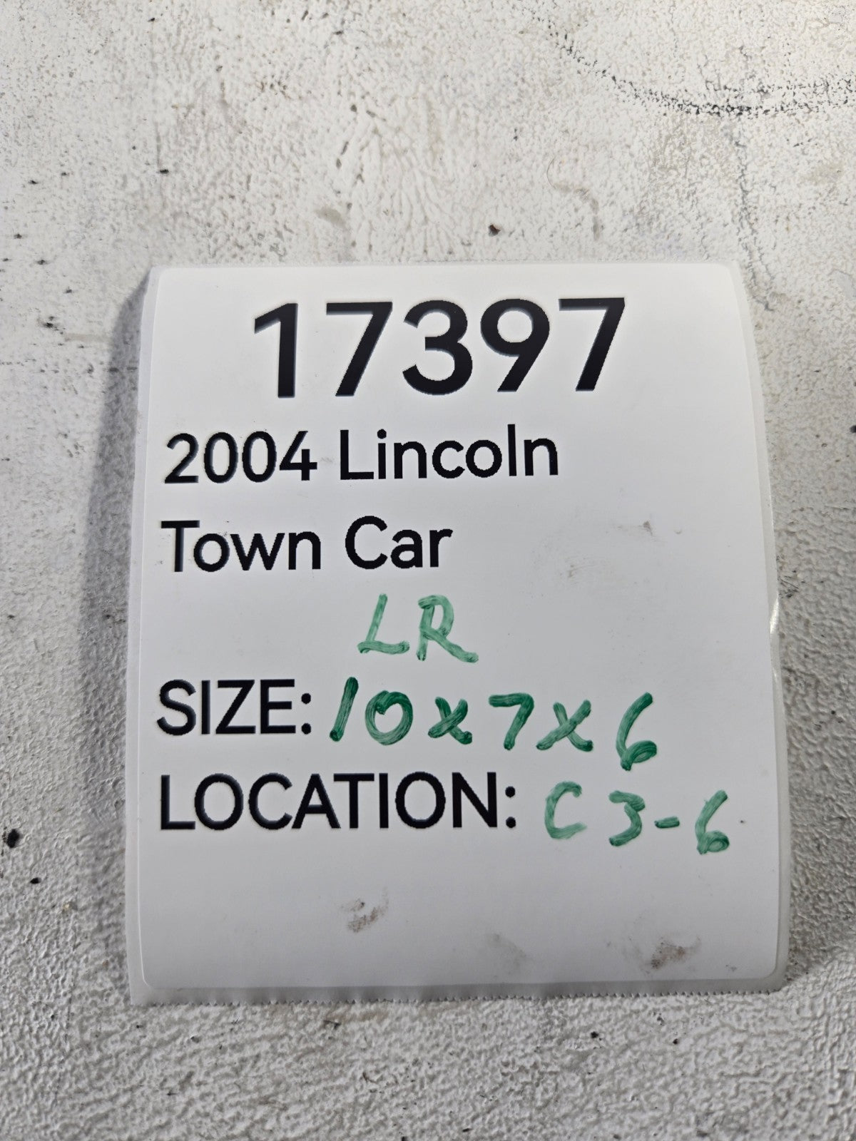 2003 2011 Lincoln Town Car Left Driver Side Rear Wheel Brake Caliper OEM