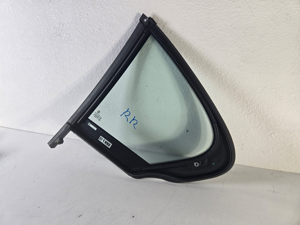 2010 2016 BMW 528i Right Passenger Rear Door Vent Quarter Glass Window OEM