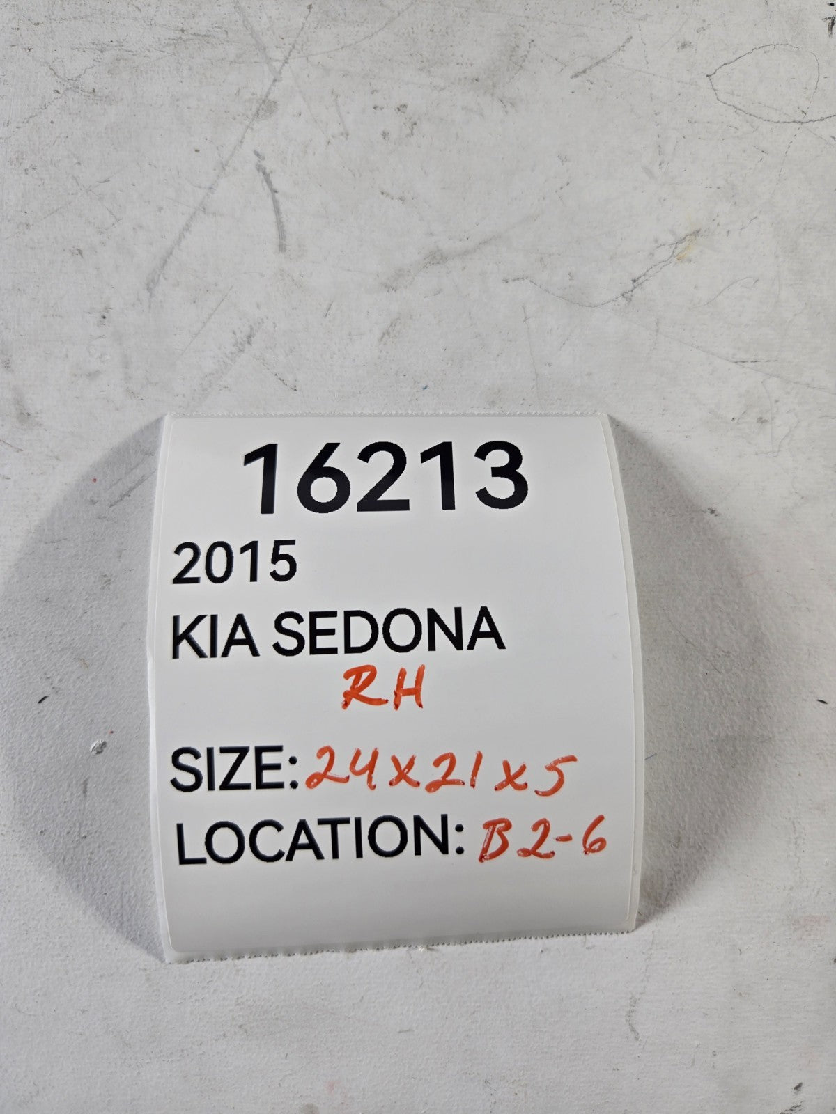 2015 2021 Kia Sedona Right Passenger Front Seat Back Cover Panel OEM 88490A9000