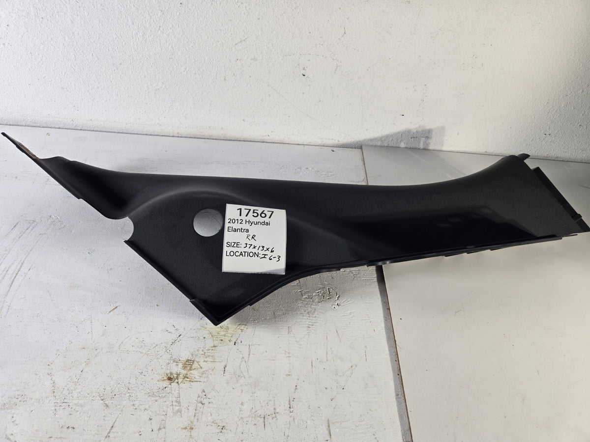 2011 2015 Hyundai Elantra Right Passenger Side Rear C Pillar Lower Trim Panel OE