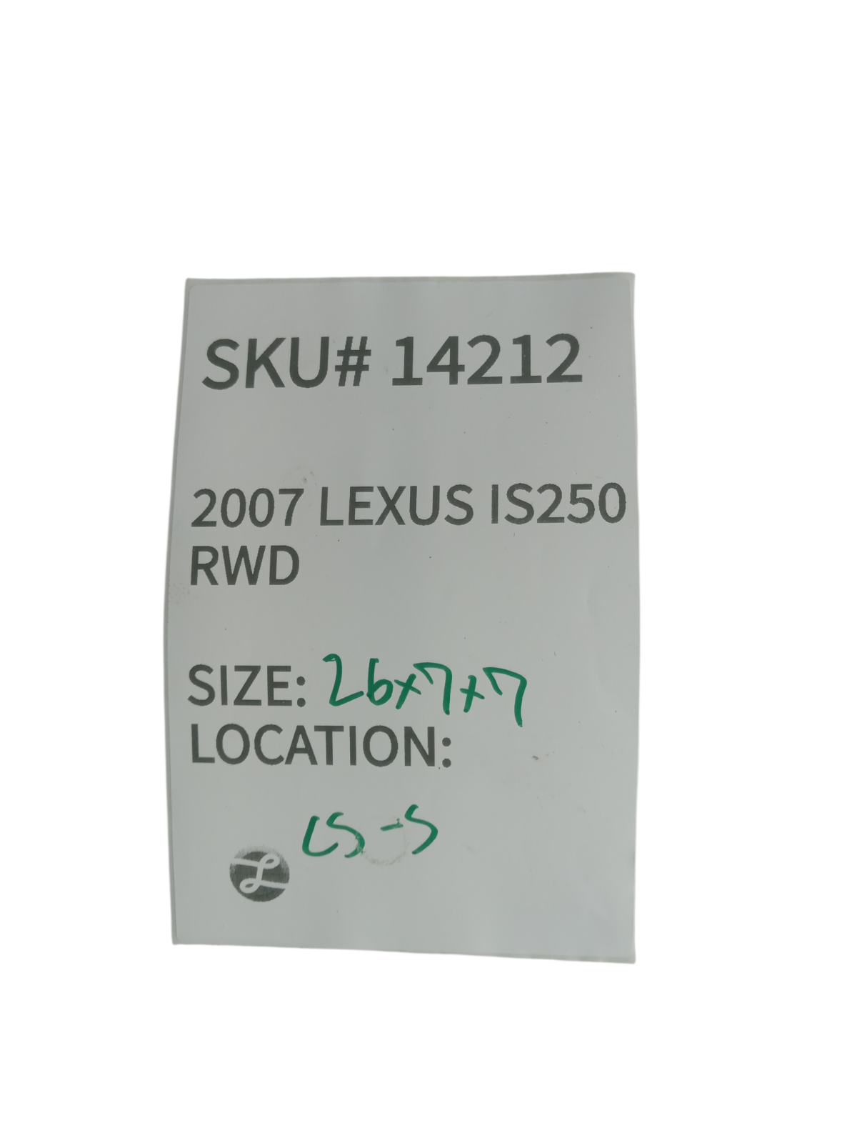 2007-2008 Lexus IS250 Steering Column Assembly Intermediate Shaft OEM 14212
