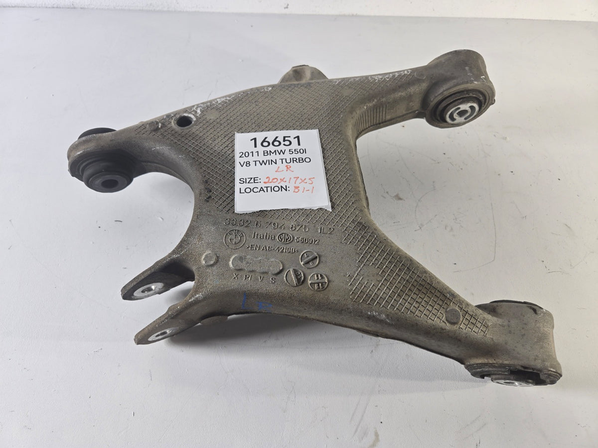 2010 2016 BMW 528i 535d 535i 550i Left Rear Suspension Lower Control Arm OEM