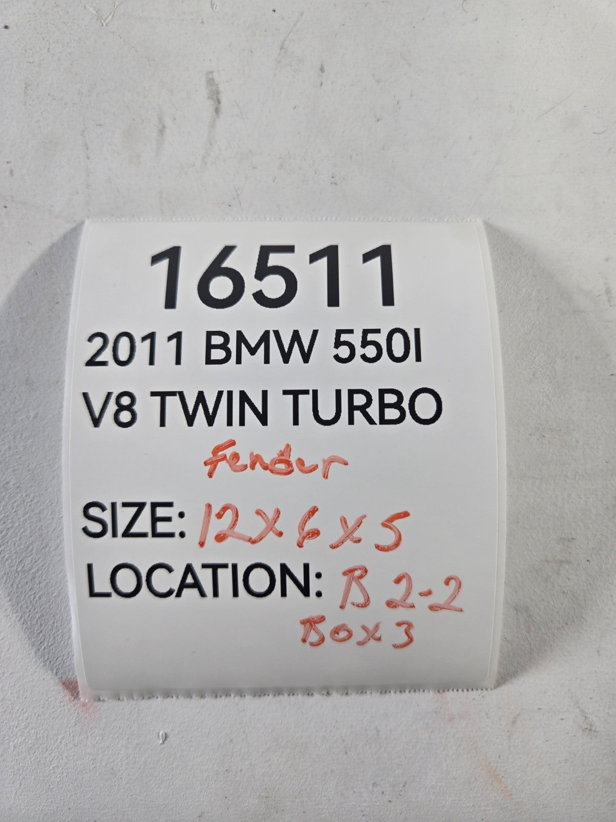 2010 2016 BMW 528i 535d 550i M5 Left Right Front Fender Mount Brace Bracket OEM