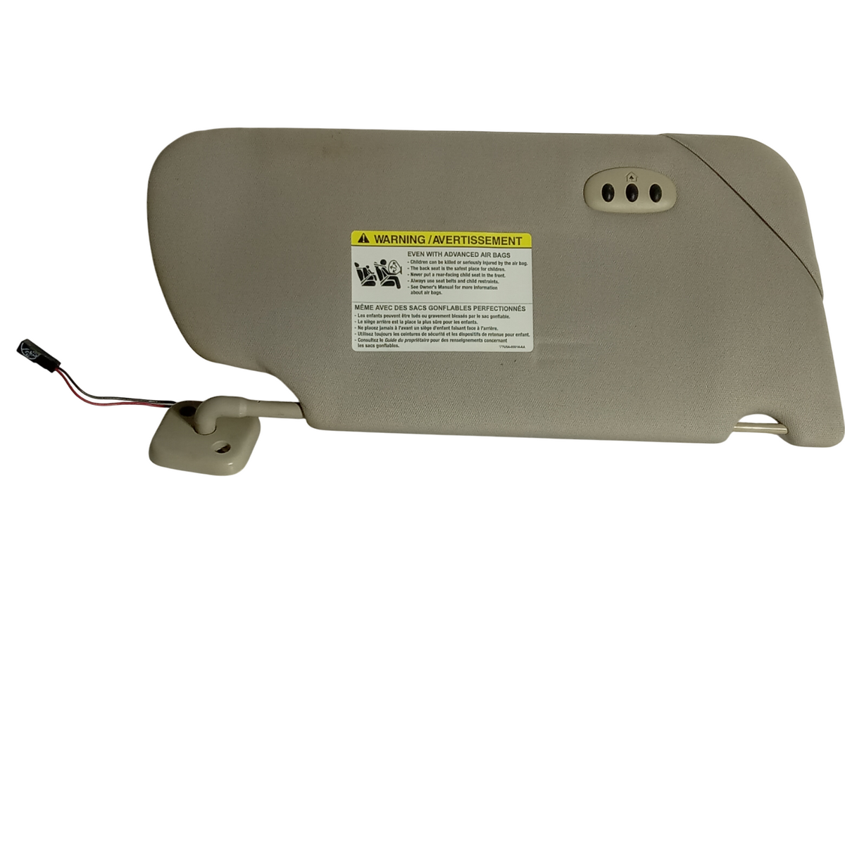 2009 2010 2011 2012 Ford Flex Left Dr Side Front Sun Visor Sunvisor Med-Lt-Stone