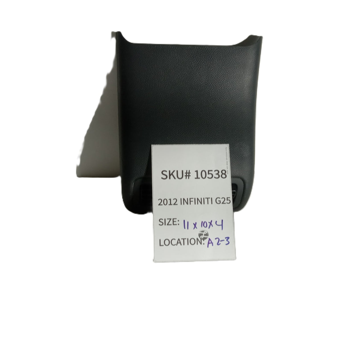 2011-2012 Infiniti G25 Center Console Rear Trim With Air Vent OEM 10538