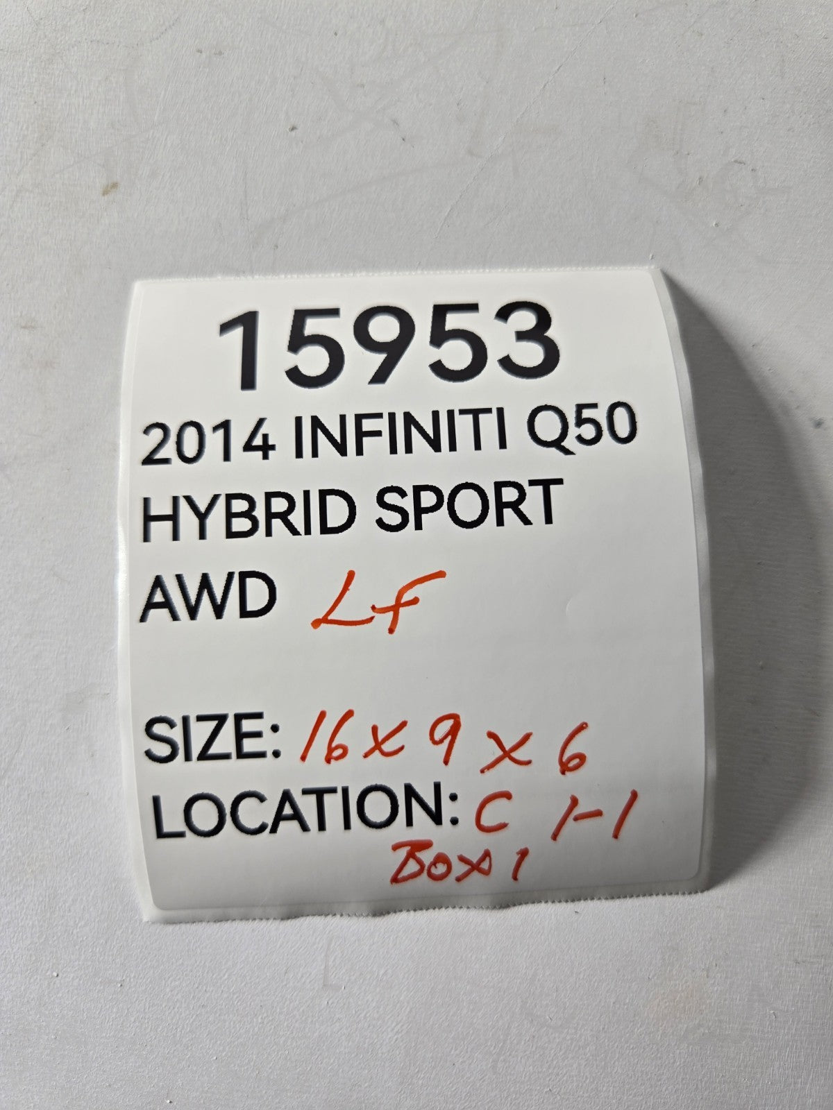 2014 2020 Infiniti Q Q50 Left Driver Side Front Seat Headrest Head Rest OEM