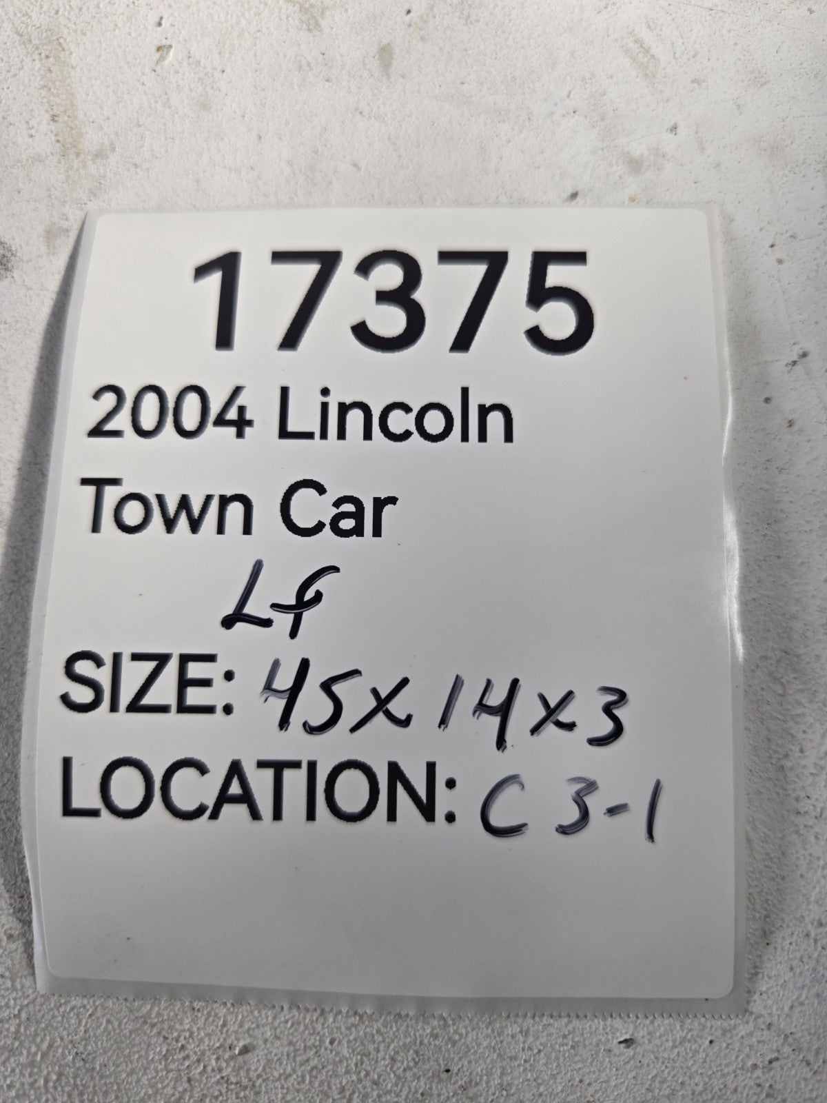 1998 2011 Lincoln Town Car Left Driver Side Front Door Trim Lower Molding OEM