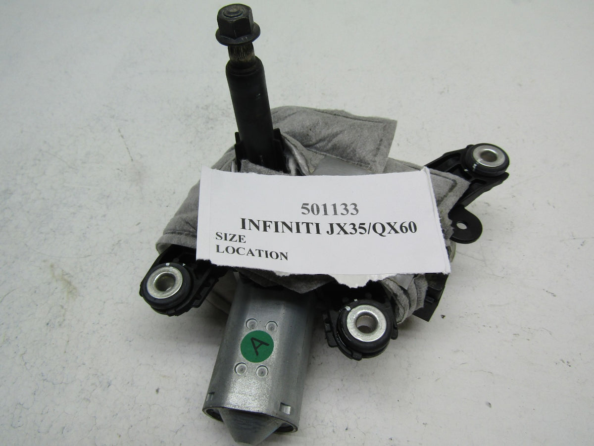 2013 Infiniti JX35 rear back trunk hatch lift gate wiper motor gear 28710-3JA0A