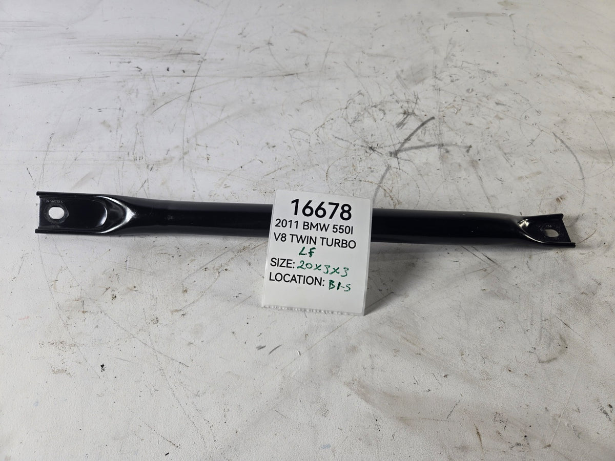 2010 2016 BMW 550i M5 Left Side Radiator Cross Brace Bracket OEM 51717268353