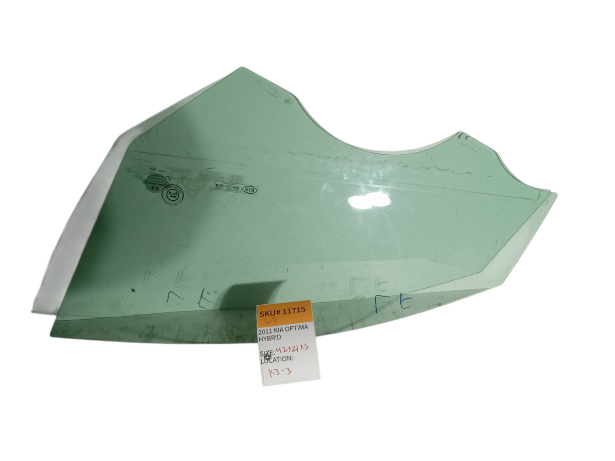 2011 Kia Optima Hybrid Front Left Driver Side Door Glass Window OEM 11715