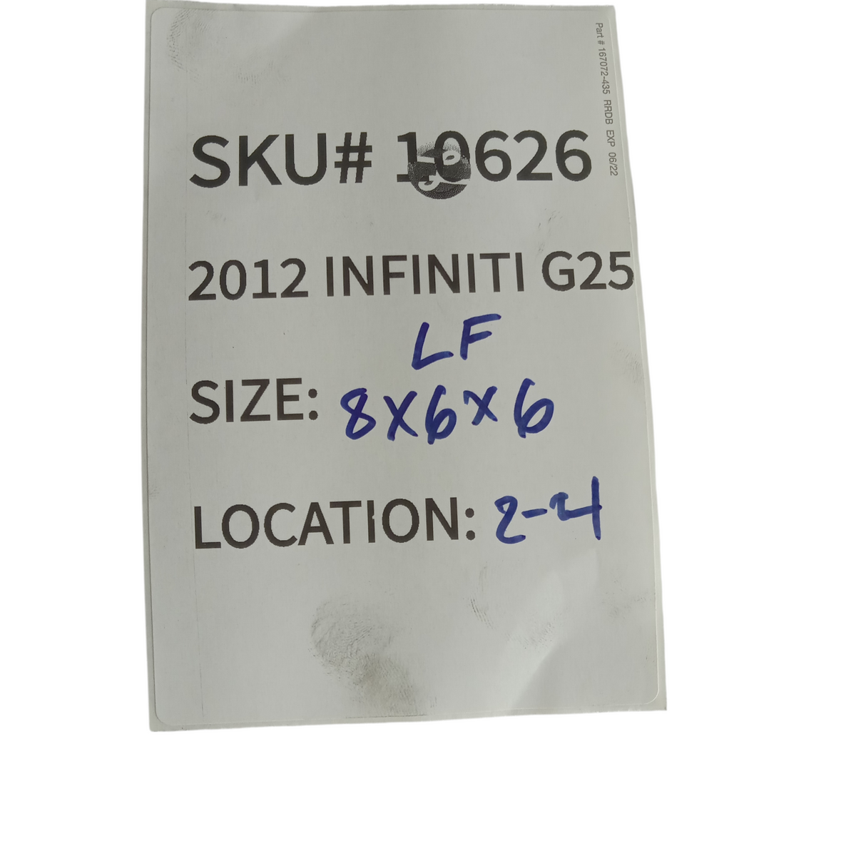 2011 2012 Infiniti G25 Left Front Engine Motor Mount Insulator Bracket OEM 10626