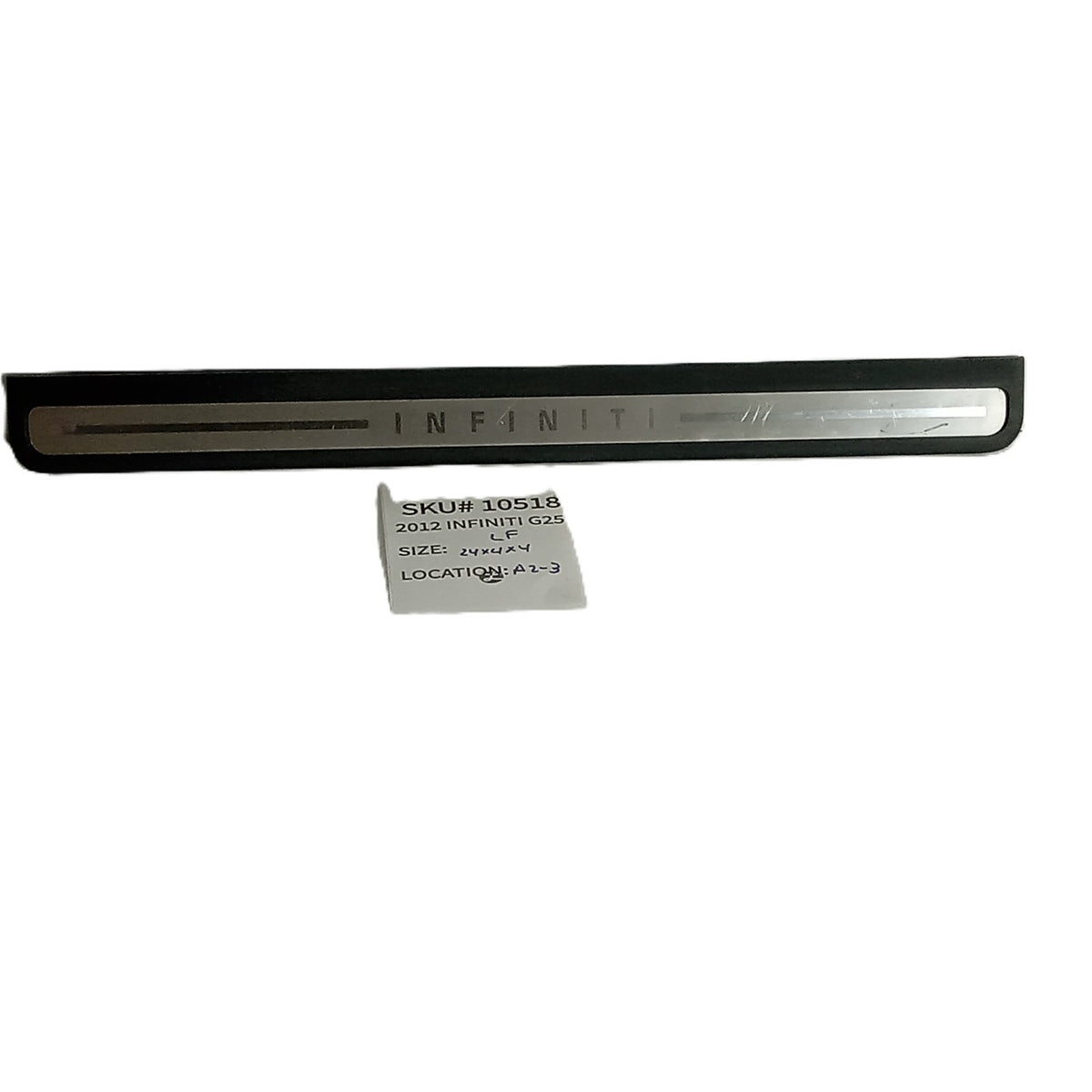 2011-2012 Infiniti G25 Left Front Door Sill Scuff Plate Trim Molding OEM 10518