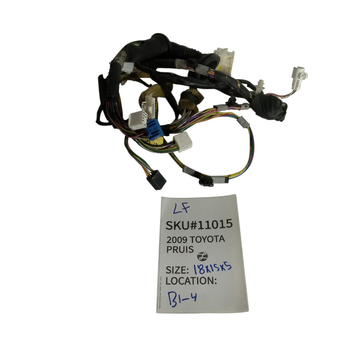2004-2009 Toyota Prius Left Front Door Panel Wire Wiring Harness OEM 1015