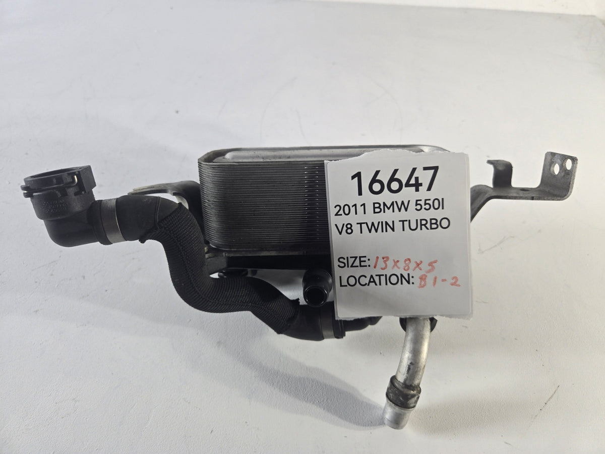 2010 2017 BMW 5 Series 528i 550i Transmission Oil Cooler Line Heat Exchanger OEM