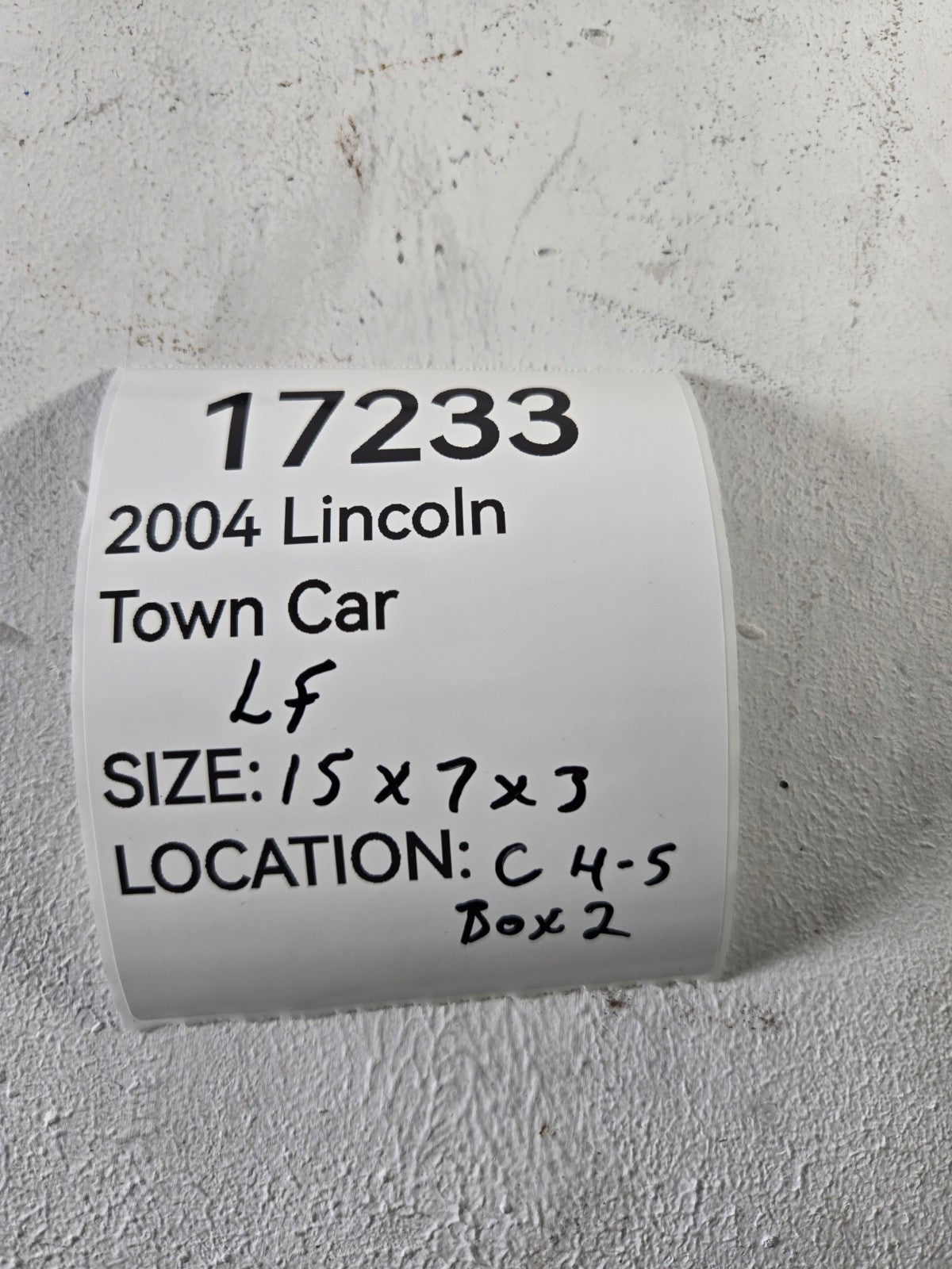 2003 2011 Lincoln Town Car Left Driver Front Door Mirror Cover OEM 3W1Z17K709BAA