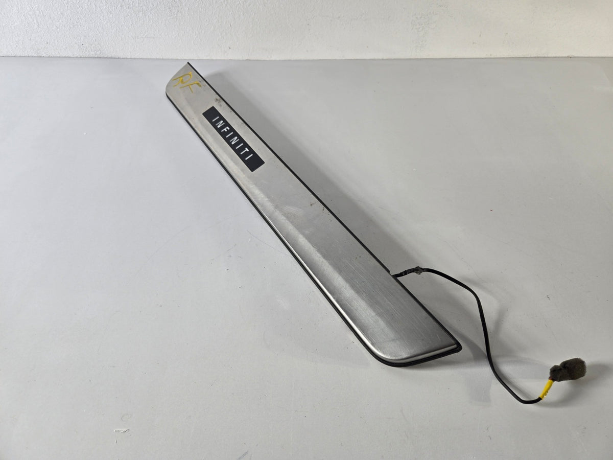 2014 2024 Infiniti Q Q50 Right Passenger Front Door Sill Scuff Plate Trim OEM